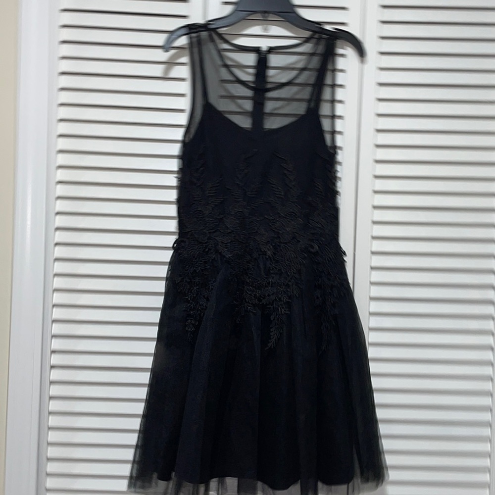 Black lace dress